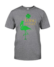 Load image into Gallery viewer, Flamingo Long On Luck Green St. Patrick's Day Printed Mug Guys Tee
