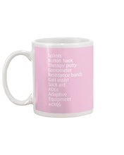 Load image into Gallery viewer, Splints Button Hook Therapy Putty Goniometer Resistance Bands Mug
