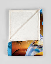 Load image into Gallery viewer, Just A Girl Who Loves Beaches And Dolphins Fleece Blanket
