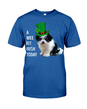 Load image into Gallery viewer, Mal-Shi Irish Today St. Patrick's Day Printed Mug Guys Tee

