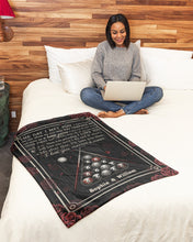 Load image into Gallery viewer, Custom Name Gift For Lovers Billiard The Day I Met You Fleece Blanket
