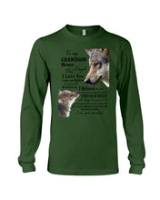 Load image into Gallery viewer, Wolf Grandma Gift For Grandson Believe In Yourself Unisex Long Sleeve
