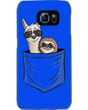 Load image into Gallery viewer, Cool Llama And Sloth In Pocket Meaningful Gift Phone case
