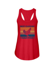 Load image into Gallery viewer, Best Cluckin' Dad Ever Retro Vintage Gift For Dad Ladies Flowy Tank
