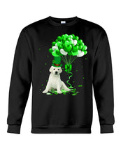 Load image into Gallery viewer, White Labrador Patrick Balloons St. Patrick's Day Color Changing Mug Sweatshirt
