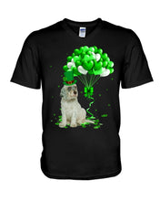 Load image into Gallery viewer, English Setter Patrick Balloons St. Patrick's Day Color Changing Mug Guys V-Neck
