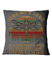 Load image into Gallery viewer, Sing Me A Song Dragonfly Retro Vintage Pillow Cover
