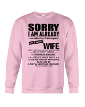 Load image into Gallery viewer, She's My Whole World Gift For Husband Sweatshirt
