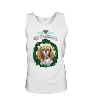 Load image into Gallery viewer, Cavalier Mirror Happy St Patrick's Day Gift For Dog Lovers Unisex Tank Top
