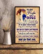 Load image into Gallery viewer, Gift For BFF Ride Or Ride Vertical Poster
