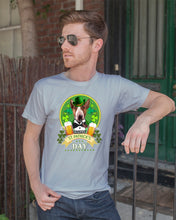 Load image into Gallery viewer, Bull Terrier With Beer Celebrate St Patrick's Day Gift For Dog Lovers Guys Tee
