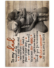 Load image into Gallery viewer, Gift For Dad Hugging I Love You Forever And Always Vertical Poster
