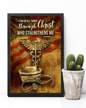 Load image into Gallery viewer, Physician Assistant I Can Do All Things  Through Christ Vertical Poster
