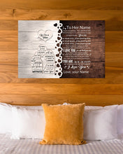 Load image into Gallery viewer, Love You For All That You Are Custom Name Gift For Wife Horizontal Poster
