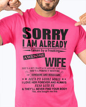 Load image into Gallery viewer, She's My Whole World Gift For Husband Guys Tee
