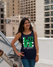 Load image into Gallery viewer, 1st Grade Love White Clover St Patrick's Day Gift For Teacher Ladies Flowy Tank
