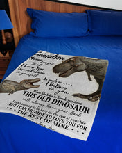 Load image into Gallery viewer, Custom Name Grandma Gift For Grandson T Rex The Rest Of Mine Fleece Blanket
