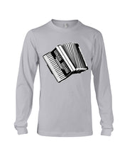 Load image into Gallery viewer, Accordion Black And White Special Gift For Accordionist Unisex Long Sleeve
