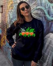 Load image into Gallery viewer, Gnome With Ginger Beard Shamrock St. Patrick's Day Printed Mug Sweatshirt
