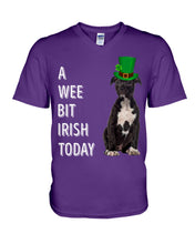 Load image into Gallery viewer, American Staffordshire Terrier Irish Today Green St. Patrick's Day Printed Mug Guys V-Neck
