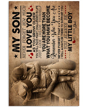 Load image into Gallery viewer, Hungging Gift For Son How Much I Love You Vertical Poster
