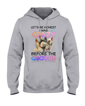 Load image into Gallery viewer, Chicken Let's Be Honest I Was Crazy Before The Chickens Hoodie
