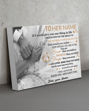 Load image into Gallery viewer, How Special You Are To Me Wedding Rings Custom Name Gift For Wife Matte Canvas
