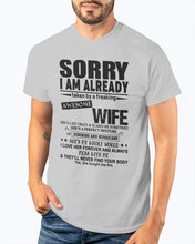Load image into Gallery viewer, She's My Whole World Gift For Husband Guys Tee
