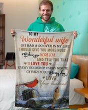 Load image into Gallery viewer, Cardinal Snow I Would Give You More Hugs Gift For Wife Fleece Blanket
