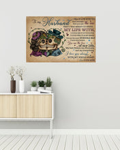 Load image into Gallery viewer, Skull Love You With Whole My Heart Gift For Wife Horizontal Poster
