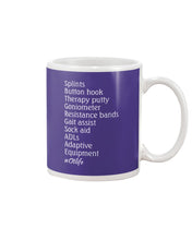 Load image into Gallery viewer, Splints Button Hook Therapy Putty Goniometer Resistance Bands Mug
