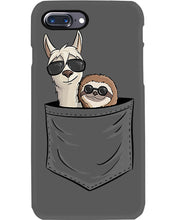 Load image into Gallery viewer, Cool Llama And Sloth In Pocket Meaningful Gift Phone case
