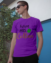 Load image into Gallery viewer, Shamrock Future Mrs Collins St Patrick's Day Guys Tee
