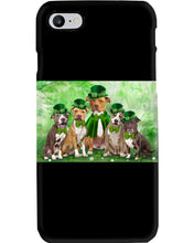 Load image into Gallery viewer, Staffordshire Leprechaun St Patrick's Day Gift For Dog Lovers Phone case
