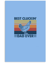Load image into Gallery viewer, Best Cluckin' Dad Ever Retro Vintage Gift For Dad Vertical Poster
