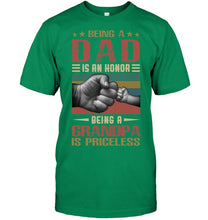 Load image into Gallery viewer, Being A Dad And Being A Grandpa Meaningful Gift For Family Guys Tee
