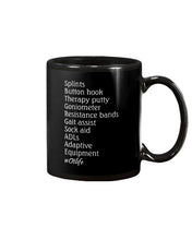 Load image into Gallery viewer, Splints Button Hook Therapy Putty Goniometer Resistance Bands Mug
