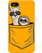 Load image into Gallery viewer, Cool Llama And Sloth In Pocket Meaningful Gift Phone case
