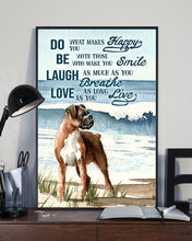 Load image into Gallery viewer, Boxer Dog Be With Those Who Make You Smile Vertical Poster
