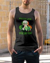 Load image into Gallery viewer, Shut Up Liver You're Fine Ireland Flag Shamrock St Patrick's Day Gift Unisex Tank Top
