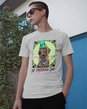 Load image into Gallery viewer, Funny Great Dane With Top Hat St Patrick's Day Gift Guys Tee
