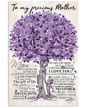 Load image into Gallery viewer, Purple Tree Gift For Precious Mother You've Given Me So Much Vertical Poster
