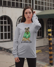 Load image into Gallery viewer, Bulldog Green Tee St Patrick's Day Gift For Dog Lovers Unisex Long Sleeve
