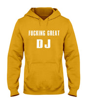 Load image into Gallery viewer, Fucking Great DJ Black And White Printed Mug Hoodie
