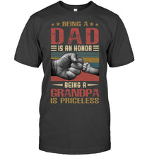 Load image into Gallery viewer, Being A Dad And Being A Grandpa Meaningful Gift For Family Guys Tee
